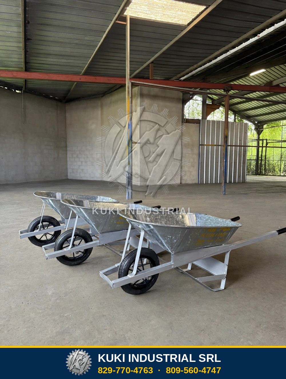 Carretillas de construcción fabricadas por Kuki Industrial