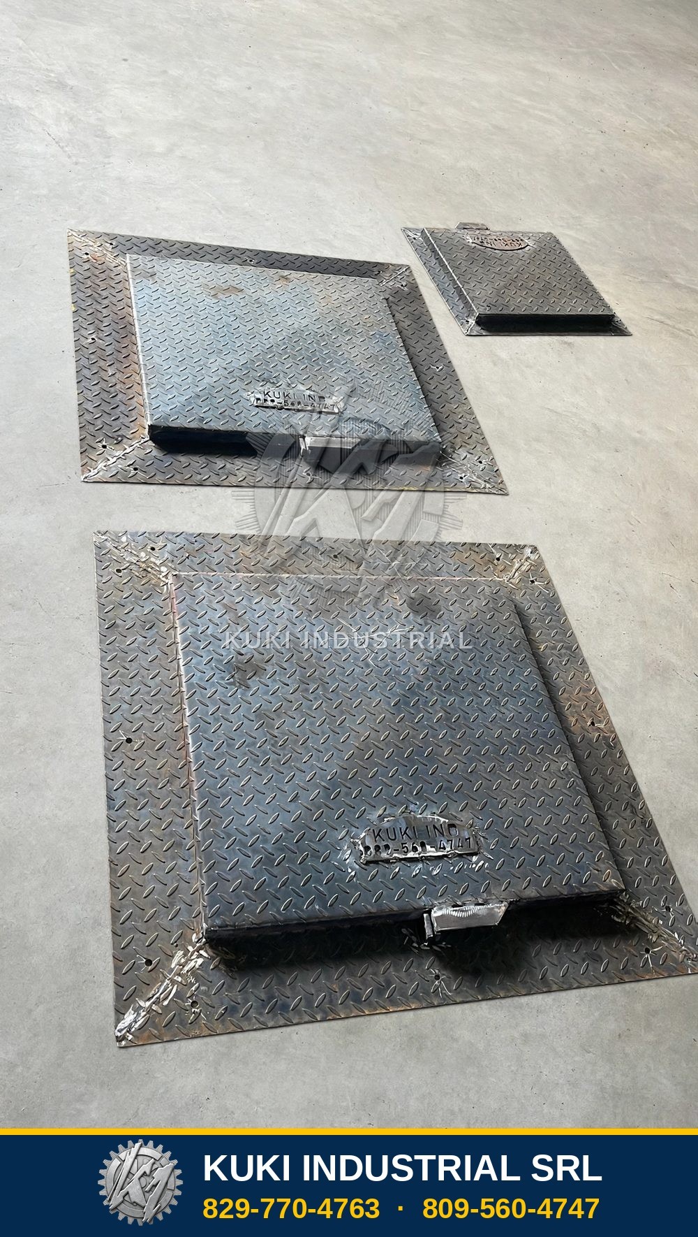 Tapas de cisterna metálicas fabricadas por Kuki Industrial